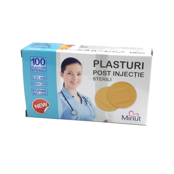 Plasturi postinjectie rotunzi x 100bc