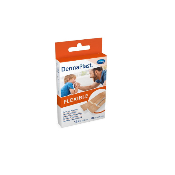 Plasturi Flexibli 12x20x60mm/8x20x80mm - Dermaplast 