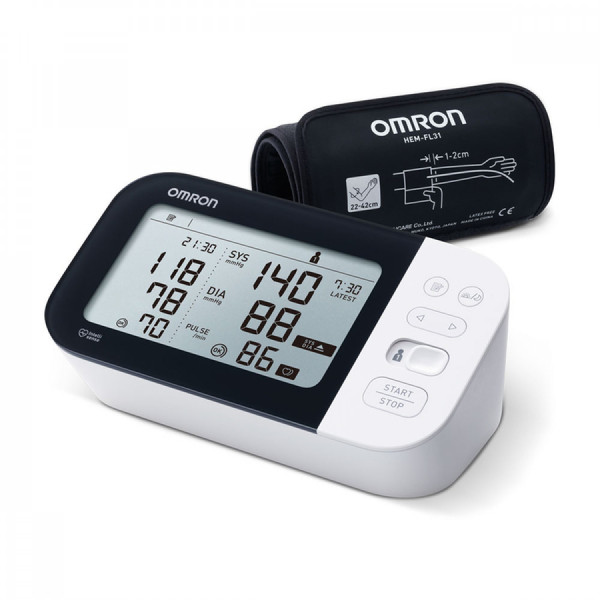 Tensiometru de brat cu detectare fibrilatie arteriala si manseta inteligenta ,, INTELLI CUFF'' - OMRON M7 X7 Smart