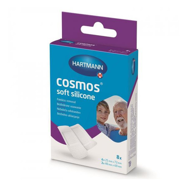 Plasturi Cosmos Soft Silicone x 8 bucati - Hartmann