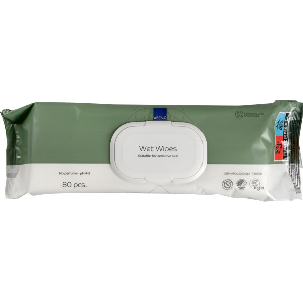 Servetele umede pentru incontinenta - 27 x 20 cm - 80 buc